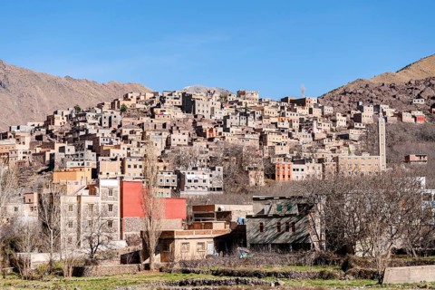 Berber village in Atlas mountains