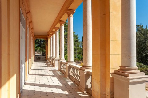 Colonnade of the Villa Aurelienne in the Aurelien Park