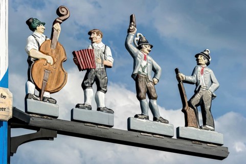 Guild sign on the maypole