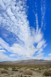 Landscape with cloud atmosphere