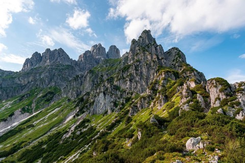 Rugged peaks
