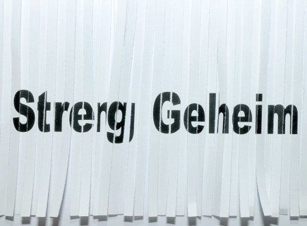 Top secret papers through the shredder