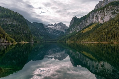 Vorderer Gosausee and Dachstein massif