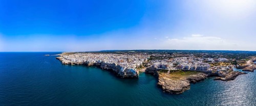 Aerial view of Polignano a Mare
