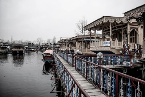 Houseboats on Dal Lake