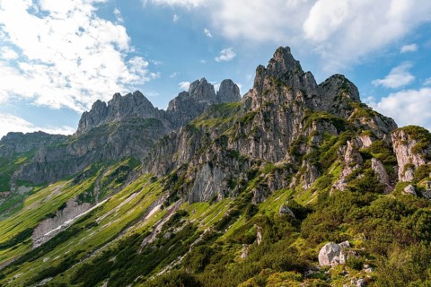 Rugged peaks