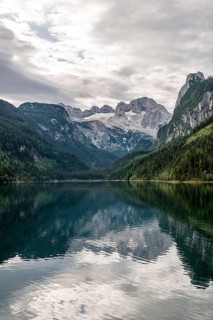 Vorderer Gosausee and Dachstein massif