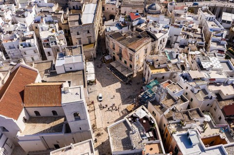Aerial view of Polignano a Mare