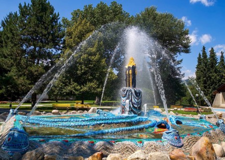 Moses Fountain by the artist Prof. Ernst Fuchs
