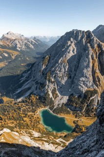 View of Seebensee from Ehrwalder Sonnenspitze
