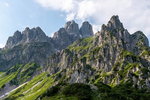 Rugged peaks