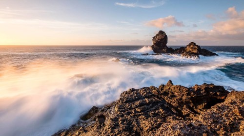 Rocky island Roque de Santo Domingo