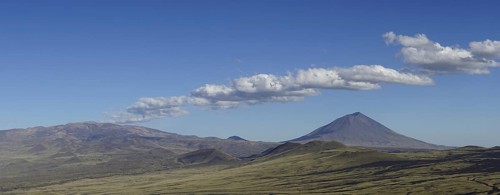 Volcanic lunar landscape