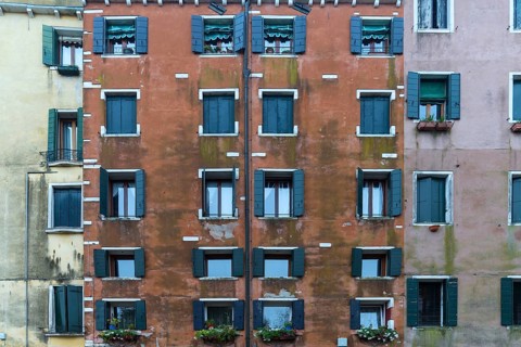 Historic houses on the Campo del Ghetto Nuovo