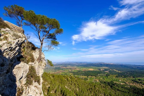 View from the mountain Puig de Sant Salvador