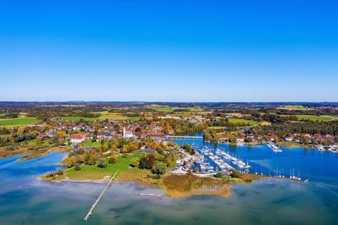 Seebruck with lido and marina
