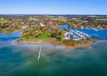 Seebruck with lido and marina