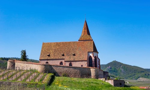 Church of Saint James in the wine growing region