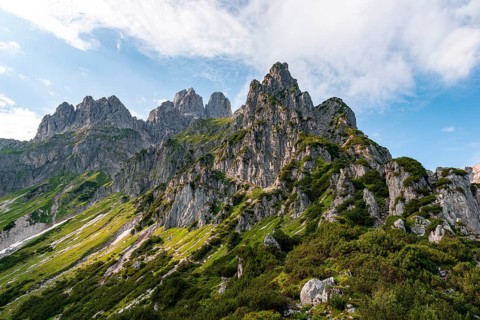 Rugged peaks