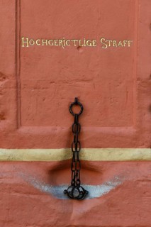 Pillory at the town hall of Bernkastel