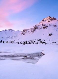 Sunrise in winter