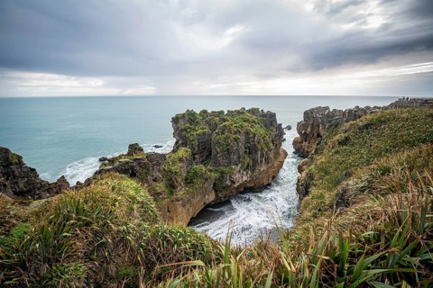 Bay with sandstone rocks