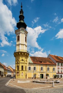 Main square with town hall tower