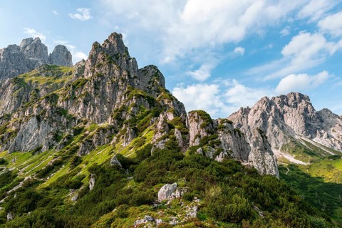 Rugged peaks