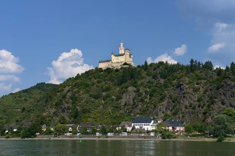 Marksburg with Braubach am Rhein