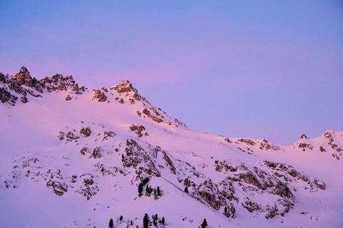 Sunrise in winter
