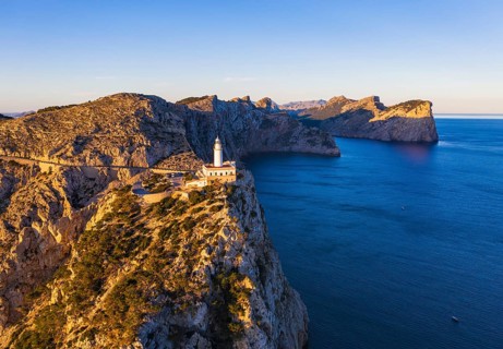 Cap Formentor with lighthouse in the morning light