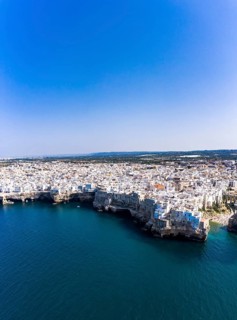 Aerial view of Polignano a Mare