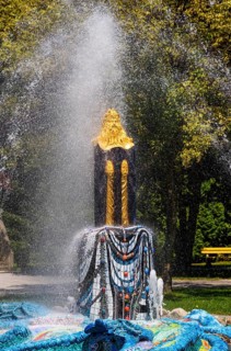 Moses Fountain by the artist Prof. Ernst Fuchs