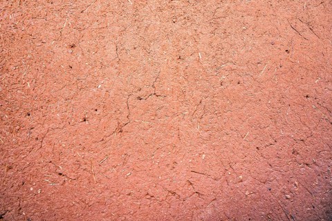 Clay wall in town Ait Ben Haddou