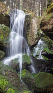 Lichtenhain waterfall in the Kirnitzschtal valley