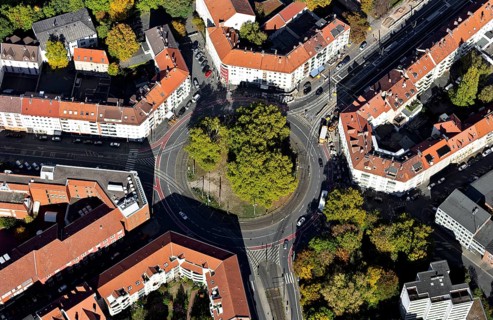 Goetheplatz with Wilhelminian-style perimeter block development
