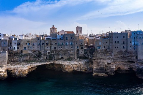 Aerial view of Polignano a Mare