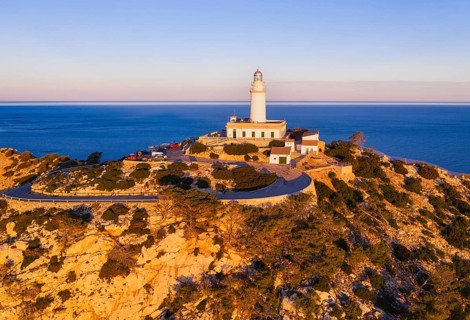 Lighthouse at Cap Formentor in the morning light