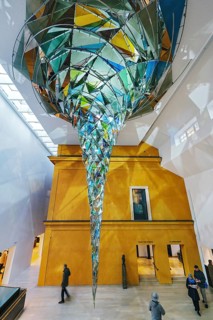 Sculpture 'Wirbelwerk' by Olafur Eliasson in the entrance area