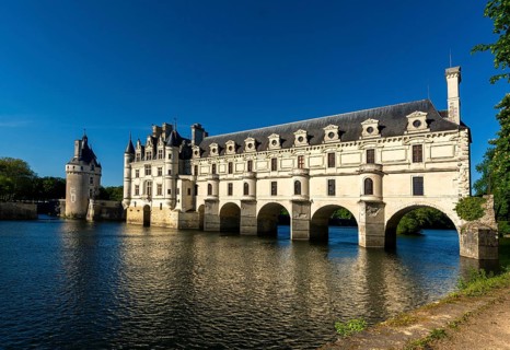 Chenonceau castle spanning the River Cher