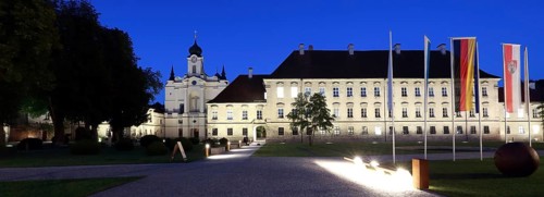 Monastery Raitenhaslach at night