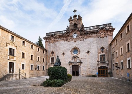 Sanctuary and monument to Bishop Pere-Joan Campins in the monastery of Lluc