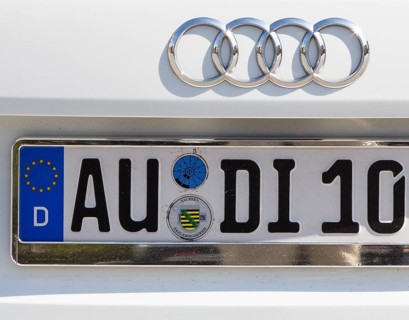 Number plates AUDI