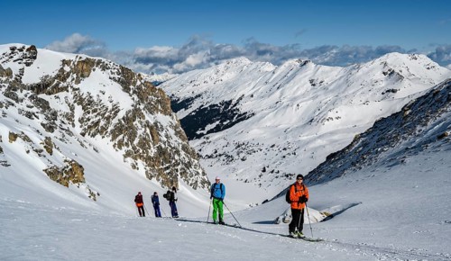 Group of ski tourers