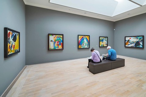 Room with works by Wassily Kandinsky