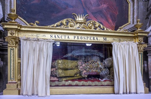 Relic Sancta Prospera in the pilgrimage church