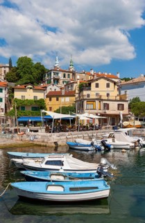 Port and village view