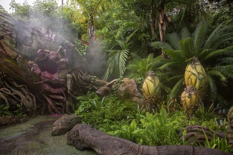 Artificial landscape in the Pandora theme area