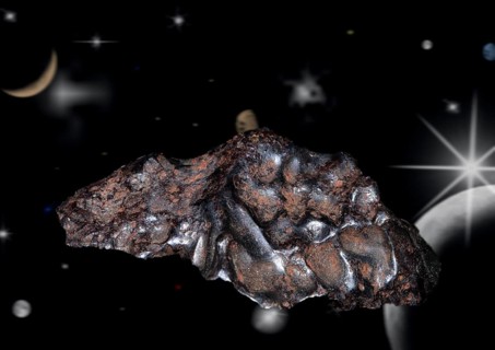 Single piece from the meteorite shower of Sikhote-Alin
