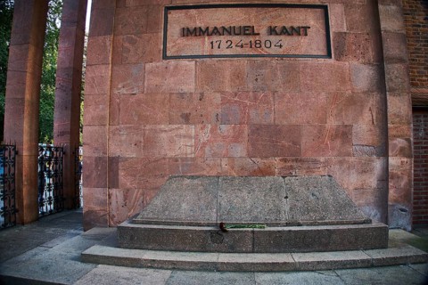 Tomb of Kant next to the Koenigsberg Cathedral on the Kant Island